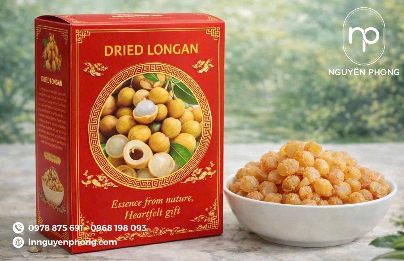 Hộp đựng long nhãn giúp tôn lên giá trị của sản phẩm